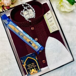 প্রিমিয়াম কটন এমব্রয়ডারি পান্জাবি কম্বোসেট 1458