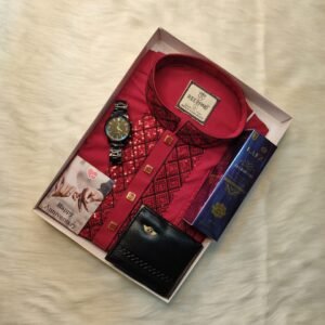 প্রিমিয়াম সিকুয়েন্স চায়না স্টিজ কাপড় পান্জাবি কম্বো সেট 1520