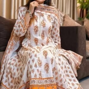 নিউ ভাইরাল স্কিন প্রিন্ট গাউন কোডঃ 451